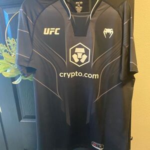 UFC Venum Black and Gray Apparel walkout jersey